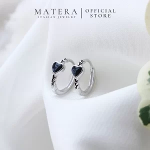 Bông tai bạc nữ MATERA S925 𝐌𝐲𝐬𝐭𝐢𝐜 𝐡𝐞𝐚𝐫𝐭