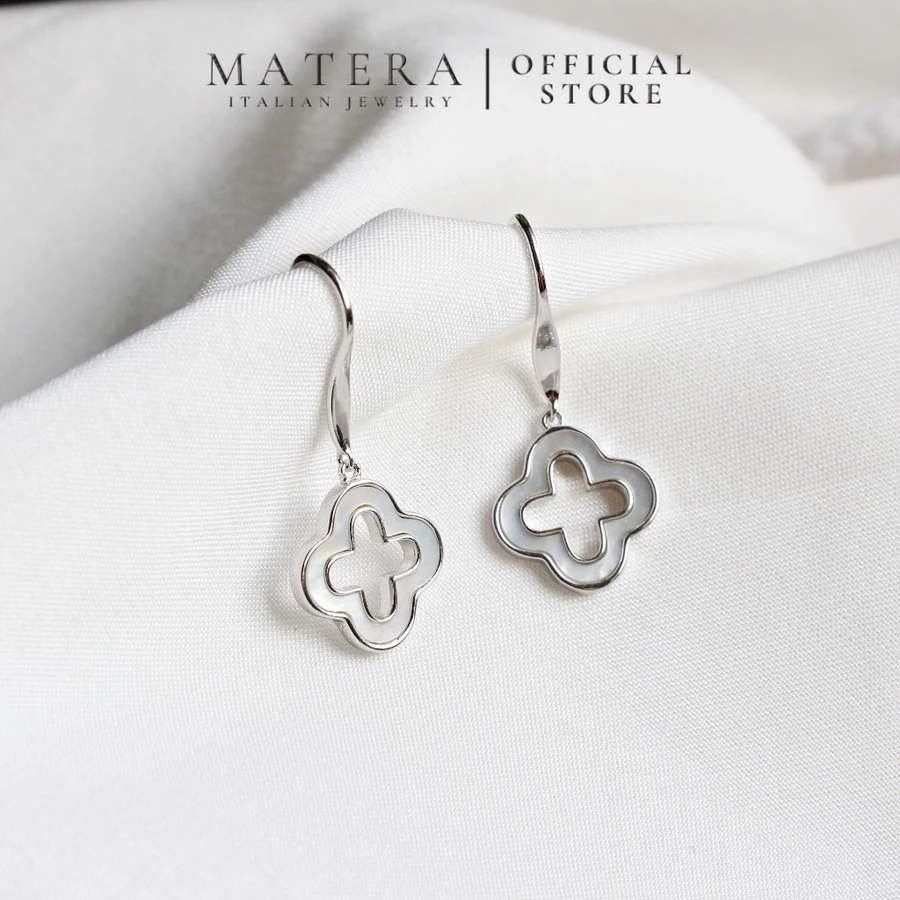 Bông tai bạc nữ 𝐌𝐨𝐨𝐧𝐥𝐢𝐭 𝐅𝐥𝐨𝐫𝐚𝐥 MATERA S925
