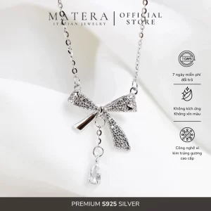 Dây chuyền bạc nữ MATERA S925 𝐋𝐮𝐜𝐢 𝐑𝐢𝐛𝐛𝐨𝐧 MDC38