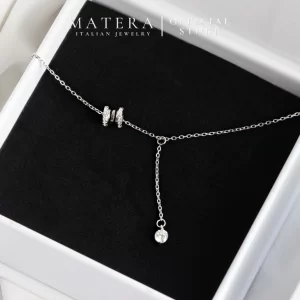 Dây chuyền bạc nữ 𝐒𝐭𝐞𝐥𝐥𝐚 𝐑𝐢𝐧𝐠 MATERA S925