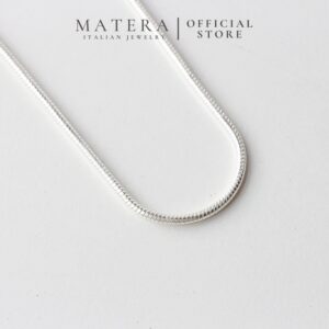 Dây chuyền bạc nam MATERA Unisex Basic sợi mì Bạc ta MDC41