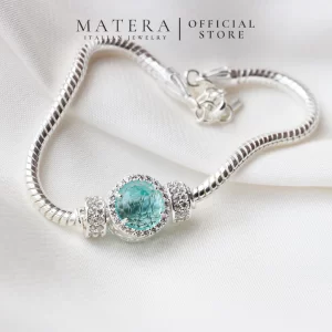 Lắc tay bạc nữ 𝐂𝐫𝐲𝐬𝐭𝐚𝐥 𝐋𝐮𝐱𝐞 MATERA S999