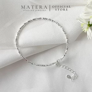 Lắc tay bạc nữ 𝐋𝐮𝐜𝐤𝐲 𝐃𝐢𝐚𝐦𝐨𝐧𝐝𝐬  MATERA S925