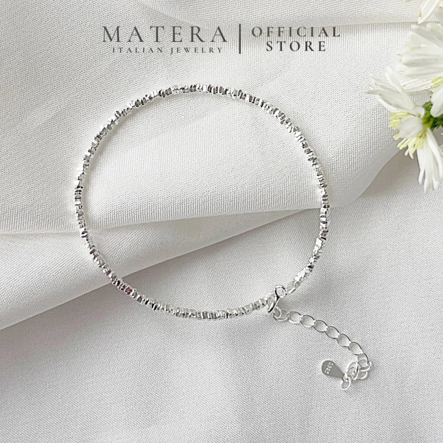 Lắc tay bạc nữ 𝐋𝐮𝐜𝐤𝐲 𝐃𝐢𝐚𝐦𝐨𝐧𝐝𝐬  MATERA S925