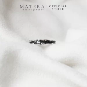 Nhẫn bạc nữ S999 MATERA Emerald Ring