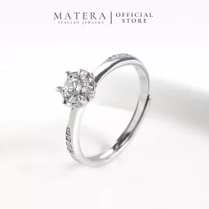 Nhẫn bạc nữ 𝐋𝐮𝐜𝐲 𝐅𝐢𝐧𝐞 𝐑𝐢𝐧𝐠 MATERA S925