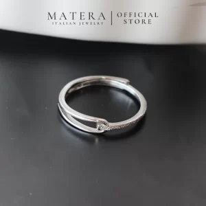 Nhẫn bạc nữ 𝐋𝐮𝐱 𝐔𝐧𝐢𝐭𝐲 𝐑𝐢𝐧𝐠 MATERA S925