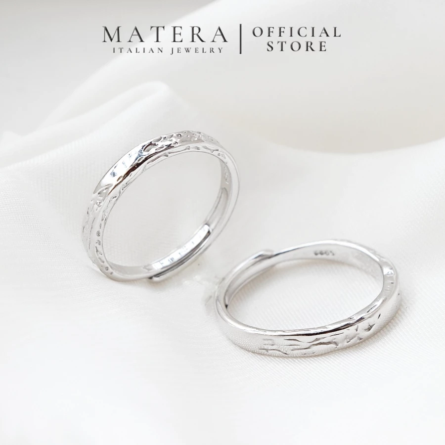 Nhẫn đôi tình yêu MATERA bạc S999 𝐆𝐥𝐚𝐜𝐢𝐞𝐫 𝐋𝐨𝐯𝐞