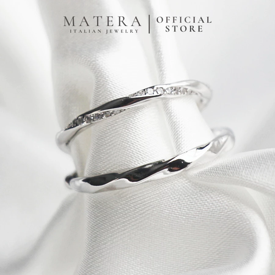 Nhẫn đôi tình yêu xoáy vô cực 𝐄𝐭𝐞𝐫𝐧𝐚𝐥 𝐋𝐨𝐯𝐞 MATERA S925