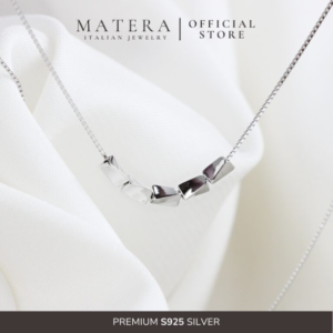 Dây chuyền bạc 𝐒𝐥𝐢𝐧𝐠 𝐋𝐢𝐧𝐞 MATERA S925 chuỗi hạt bạc nguyên khối phong cách Hàn Quốc thanh lịch MDC18