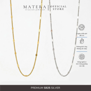 [New Arrival] Dây chuyền bạc 𝐂𝐢𝐧𝐭𝐡𝐢𝐚 𝐍𝐞𝐜𝐤𝐥𝐚𝐜𝐞 MATERA S925 dây chuyền trơn thiết kế lấp lánh MDC87