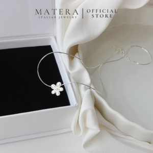 Dây chuyền bạc nữ MATERA S925 𝑮𝒓𝒂𝒄𝒊𝒆 𝑭𝒍𝒐𝒓𝒂𝒍𝒔 vòng cổ bạc hoa cúc nhí nữ tính quà tặng bạn gái