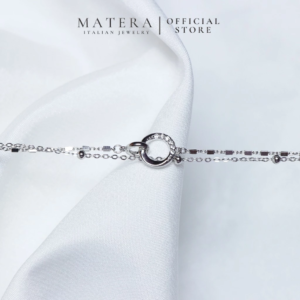[New arrivals] Lắc tay bạc nữ 𝐈𝐧𝐟𝐢𝐧𝐢𝐭𝐞 𝐋𝐨𝐯𝐞 𝐑𝐢𝐧𝐠 MATERA S925 thiết kế 2 lớp tình cảm gắn kết MLT47