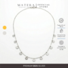 [New Arrival] Dây chuyền bạc 𝐊𝐚𝐲𝐚𝐡 MATERA S925 chuỗi hạt bắt sáng bất đối xứng lấp lánh MDC90