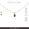 [New Arrival] Dây chuyền bạc 𝐎𝐧𝐲𝐱 𝐍𝐢𝐠𝐡𝐭 MATERA S925 đính đá chủ mã não đen xi kim cao cấp MDC92