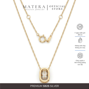 [New Arrivals ] Dây chuyền bạc 𝐃𝐚𝐧𝐜𝐢𝐧𝐠 𝐇𝐞𝐚𝐫𝐭 MATERA S925 biểu tượng trái tim khiêu vũ MDC93