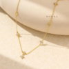[New Arrival] Dây chuyền bạc 𝐃𝐚𝐢𝐧𝐭𝐲 𝐅𝐥𝐨𝐫𝐚 MATERA S925 chuỗi cỏ 4 lá may mắn đính đá cao cấp MDC91
