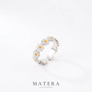 [New arrivals] Nhẫn bạc nữ 𝐒𝐰𝐞𝐞𝐭 𝐃𝐚𝐢𝐬𝐲 S925 MATERA thiết kế hoa cúc nhí Vintage nữ tính trang nhã