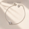 [New Arrivals ] Lắc tay bạc nữ 𝐁𝐮𝐭𝐭𝐞𝐫𝐟𝐥𝐲 𝐊𝐢𝐬𝐬 MATERA S925 thiết kế nữ tính quà tặng bạn gái MLT53