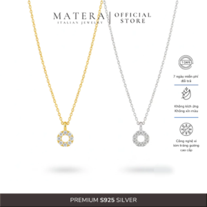 [New Arrival] Dây chuyền bạc 𝐓𝐡𝐞 𝐒𝐨𝐮𝐥 MATERA S925 thiết kế đính đá tối giản tinh tế MDC83