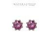 Bông Tai Bạc S925 Dáng Nụ Vương Miện 8 Chấu Đá Tím Hoàng Gia MATERA Tiara Violet MW24