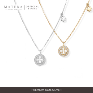 [New Arrival] Dây chuyền bạc 𝐋𝐮𝐦𝐢𝐧𝐨𝐮𝐬 𝐂𝐥𝐨𝐯𝐞𝐫 MATERA S925 charm cỏ bốn lá đính đá cách điệu MDC98
