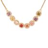 Lắc Tay Nữ Bạc S925 Phủ Vàng 14K Dạng Rút Đính Đá Zircon Đa Sắc MATERA Rainbow Glow MW93